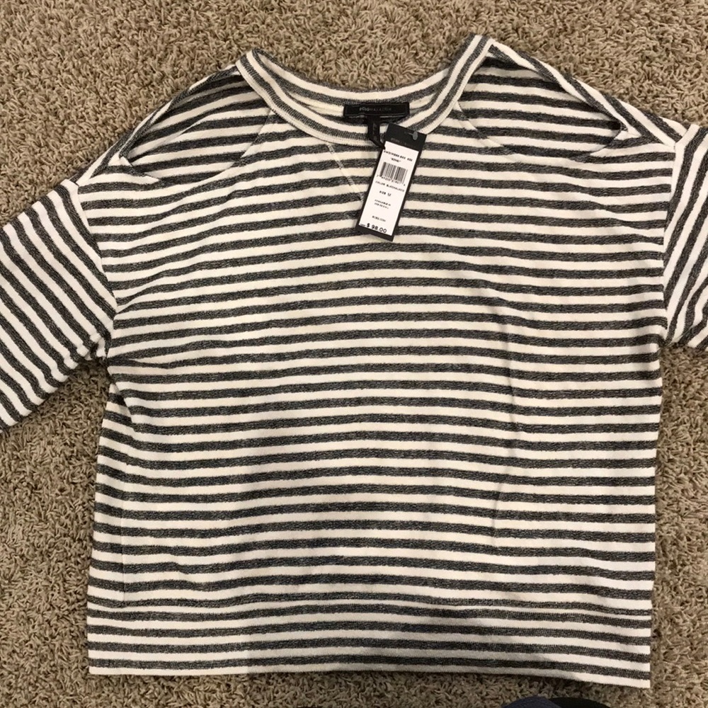 Bcbgmaxazria sweatshirt with cold shoulder